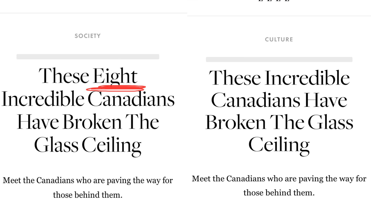 Elle Canada Caves to Bigots on Article Profiling Inspiring Women