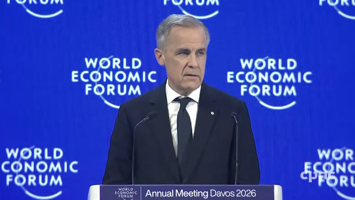 Prime Minister Mark Carney at the Davos World Economic Forum 2026